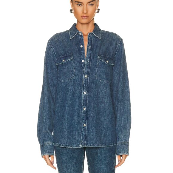 Wardrobe.NYC Denim Shirt - Picture 2 of 4